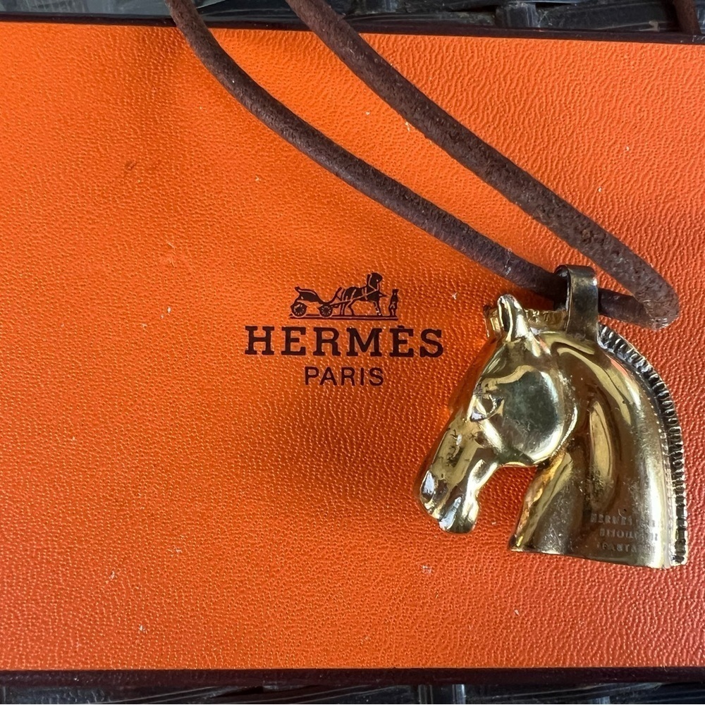 Hermes Bijouterie Fantaisie Horse necklace - Picture 6 of 7
